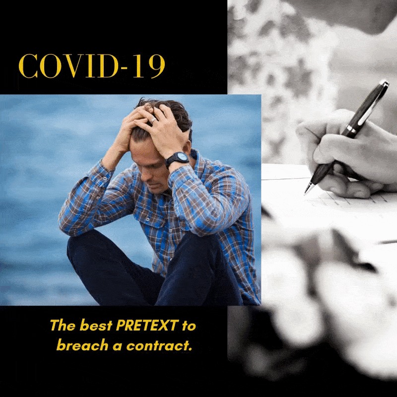 COVID-19 contract breach delay construction